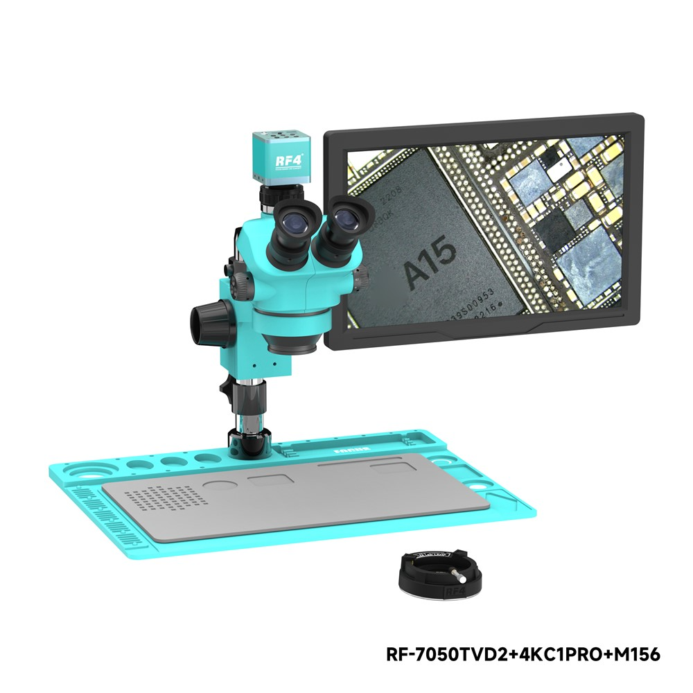 Mikroskop z monitorem i kamerą RF4 RF-7050TVD2 + 4KC1PRO + M156