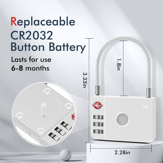MiLi SmartTag MiLock Luggage dla serii iOS, biały HD-P16-L