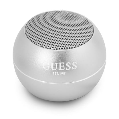 Przenośny głośnik Bluetooth Guess, 3W, Srebrny