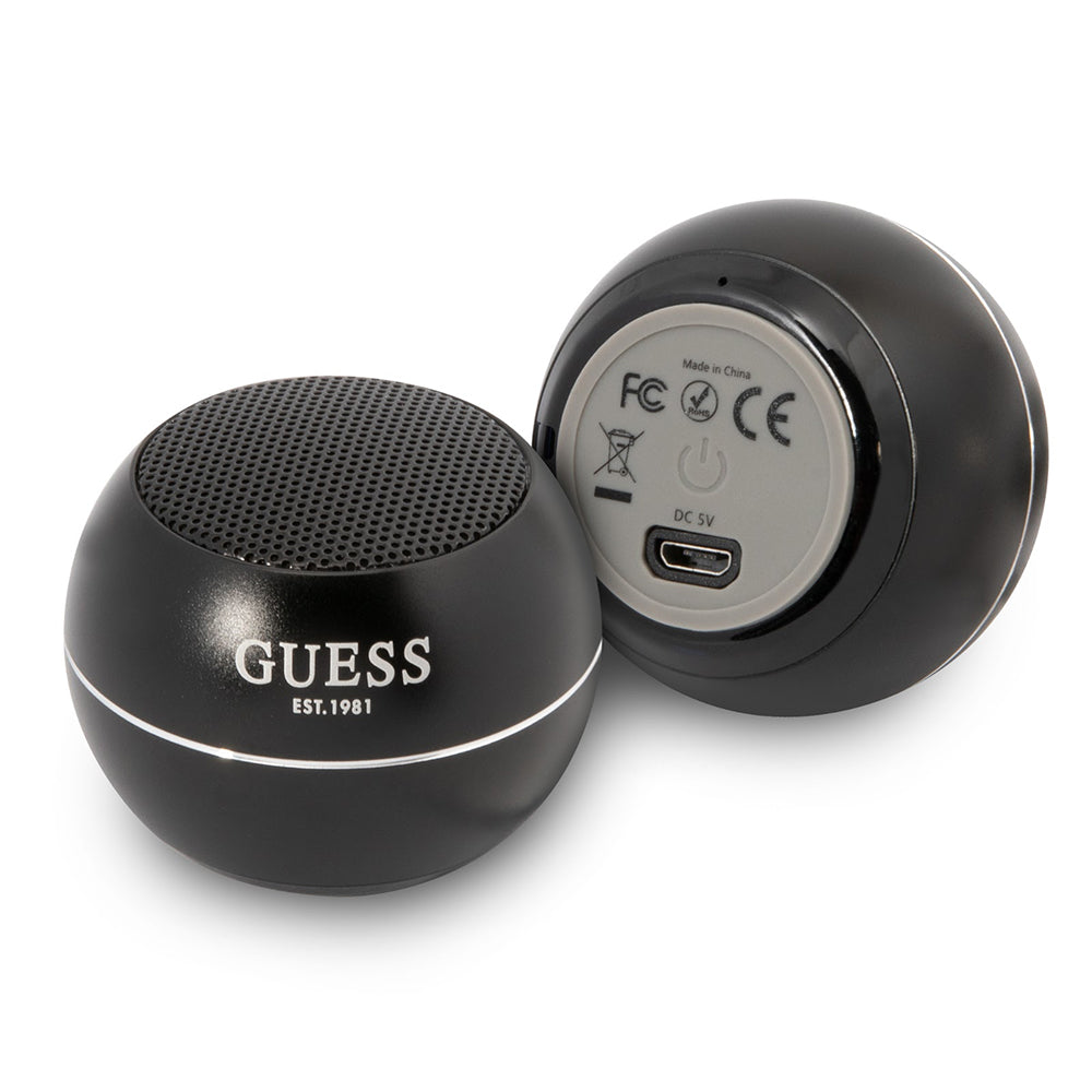 Przenośny Głośnik Bluetooth Guess, 3W, Czarny