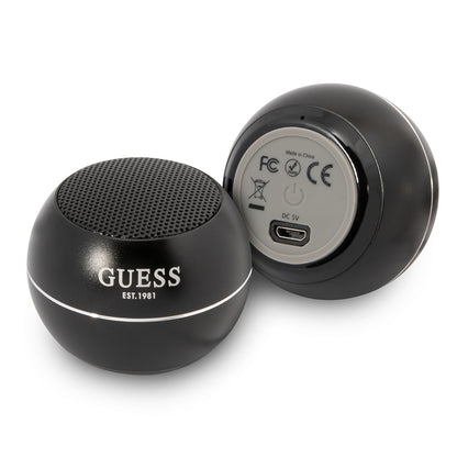 Przenośny Głośnik Bluetooth Guess, 3W, Czarny