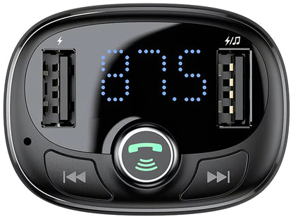 Baseus S-09 Modulator FM Bluetooth, 2 x USB-A - 1 x microSD 