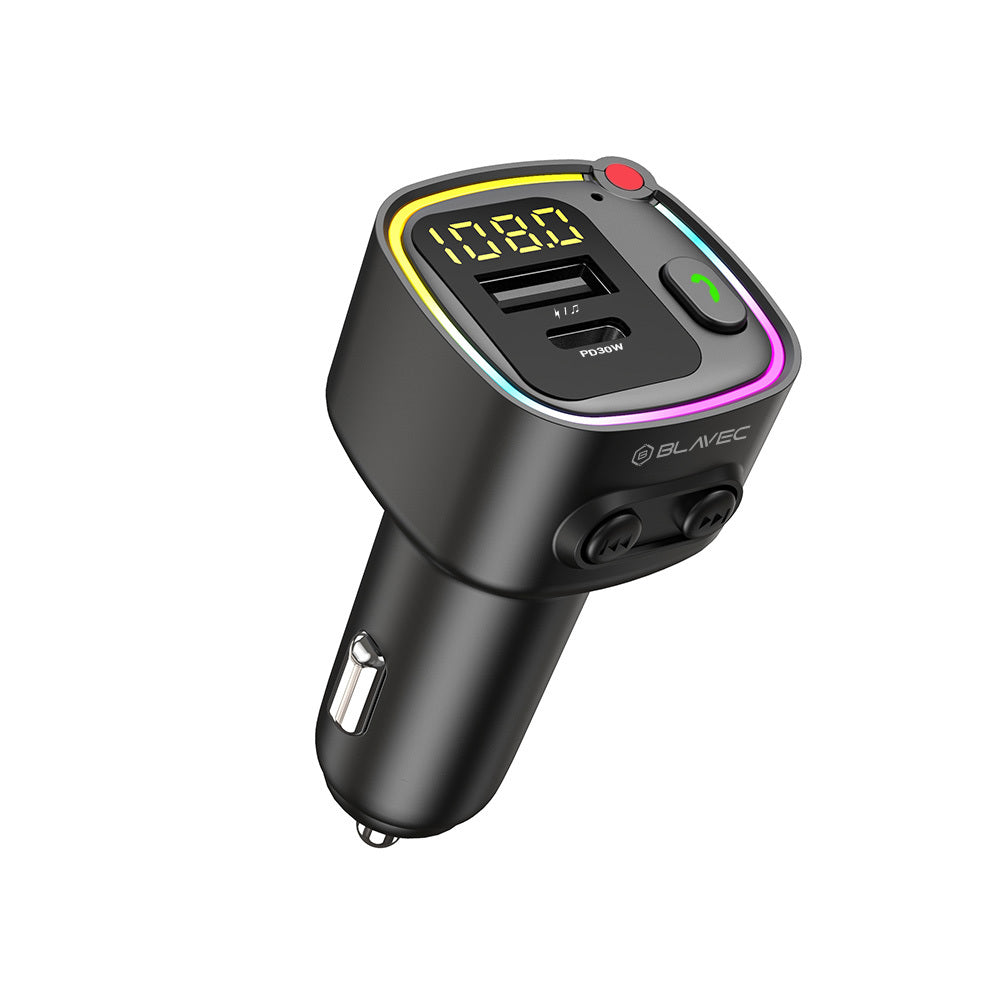 Modulator FM Bluetooth Blavec Flash TR-02, 1 x USB-A - 1 x USB-C
