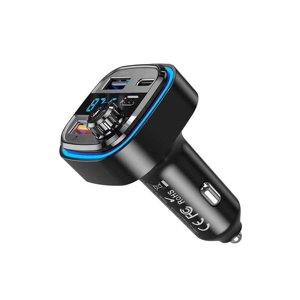 Modulator Bluetooth FM Blue Power BPBCC08, 2 x USB-A - 1 x USB-C