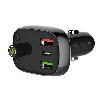 Modulator FM Bluetooth Ldnio C704Q, 2 x USB-A - 1 x USB-C - 1 x microSD