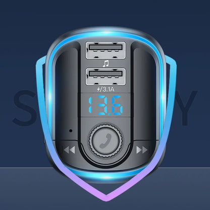 Modulator FM Bluetooth Yesido Y44, 2 x USB-A - 1 x microSD