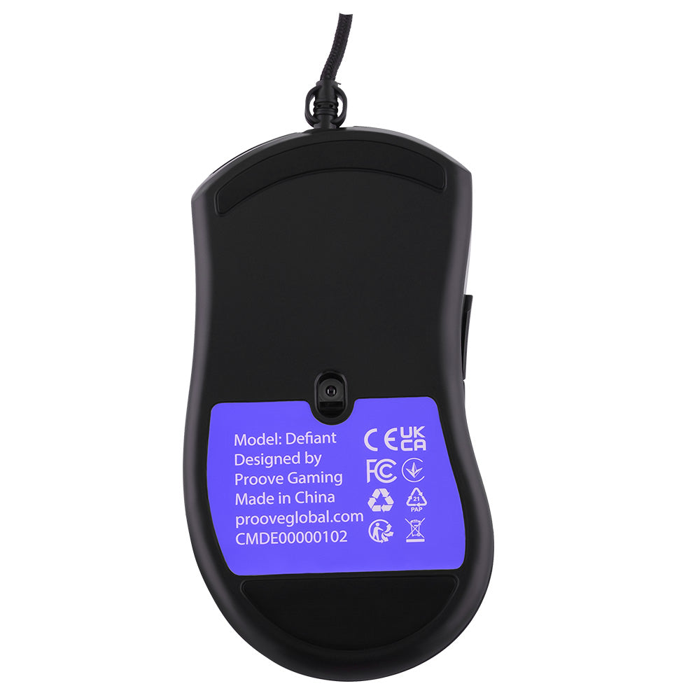 Mysz Gamingowa Przewodowa USB Proove Defiant, RGB, 7200DPI, Czarna CMDE00000102