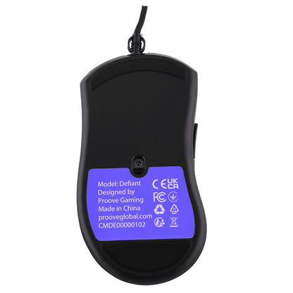 Mysz Gamingowa Przewodowa USB Proove Defiant, RGB, 7200DPI, Czarna CMDE00000102