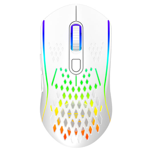 Mysz Gamingowa Bezprzewodowa Proove Buzz, RGB, 800DPI - 4800DPI, Biała WMBU00022402