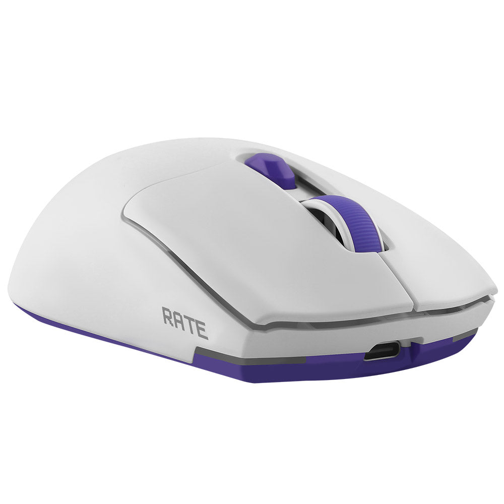 Proove Rate Special Edition Wireless Gaming Mouse, 800DPI - 12000DPI, White CMRTWRS03002