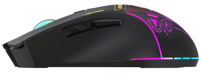 Bezprzewodowa mysz gamingowa WZK WMGB-3200, 3200DPI, RGB, czarna