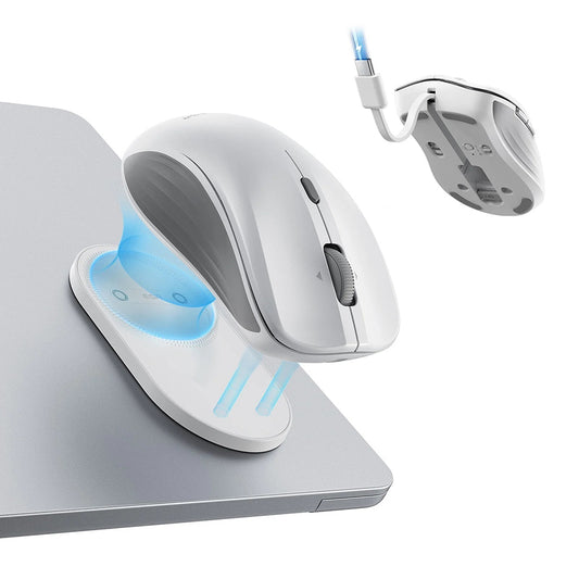 Mysz bezprzewodowa ESR MagMouse, 800DPI - 4800DPI, BT / Wi-Fi, Biała