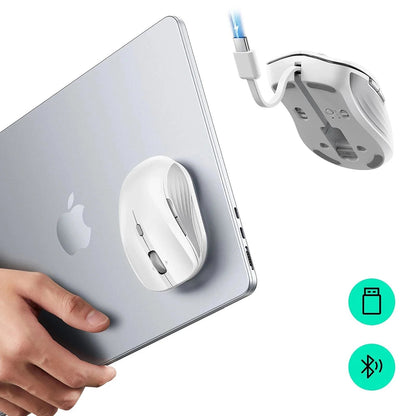Mysz bezprzewodowa ESR MagMouse, 800DPI - 4800DPI, BT / Wi-Fi, Biała