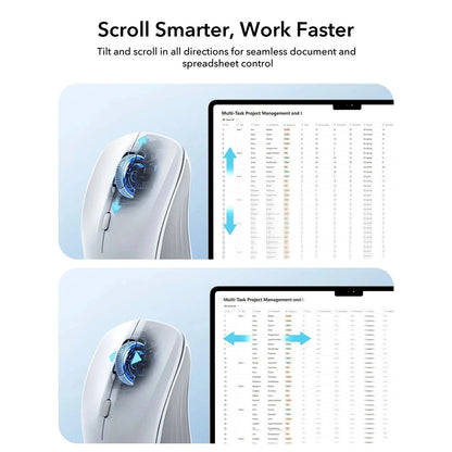 Mysz bezprzewodowa ESR MagMouse, 800DPI - 4800DPI, Biała