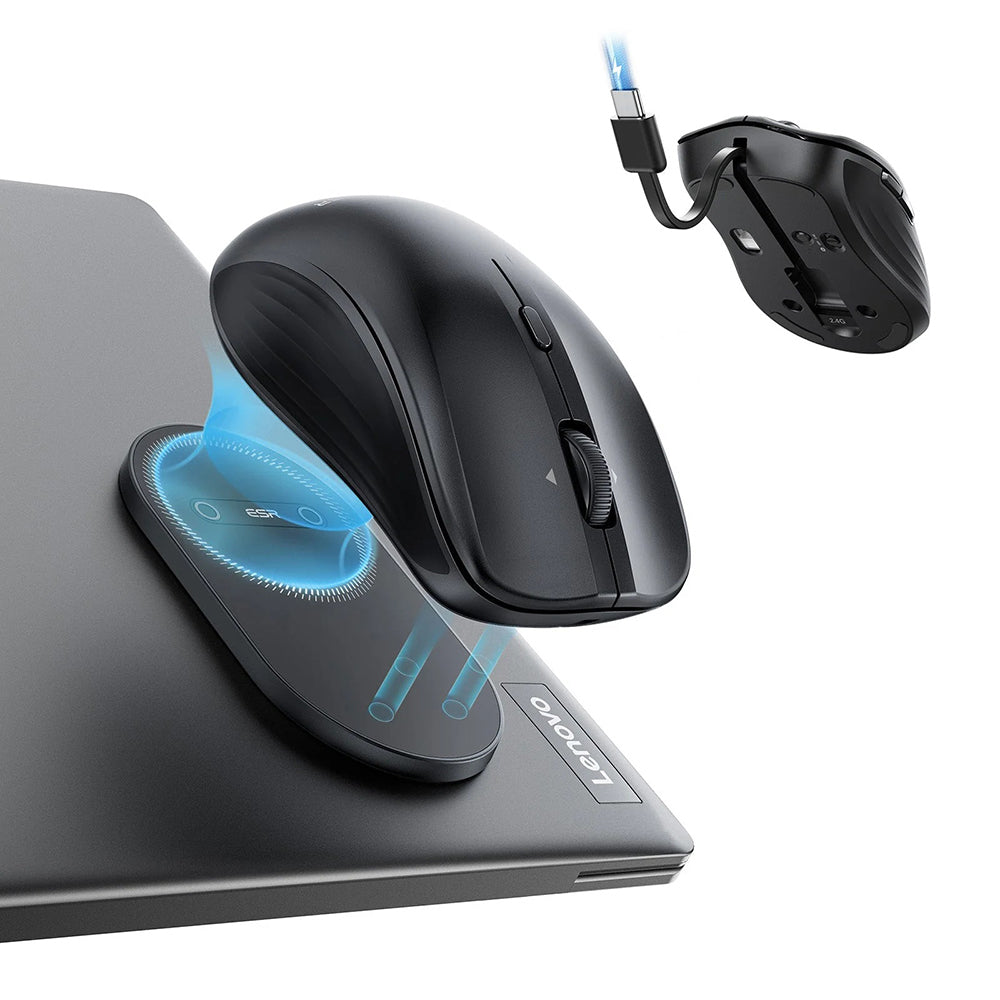Mysz bezprzewodowa ESR MagMouse, 800DPI - 4800DPI, BT / Wi-Fi, Czarny