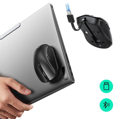 Mysz bezprzewodowa ESR MagMouse, 800DPI - 4800DPI, BT / Wi-Fi, Czarny