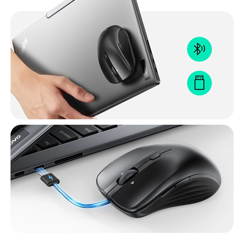 Mysz bezprzewodowa ESR MagMouse, 800DPI - 4800DPI, BT / Wi-Fi, Czarny