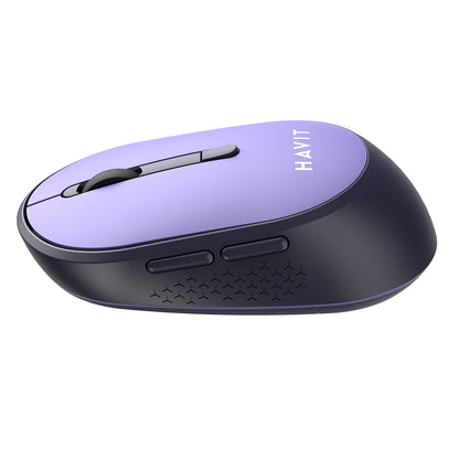 HAVIT MS78GT Wireless Mouse, 1200DPI - 3200DPI, Purple