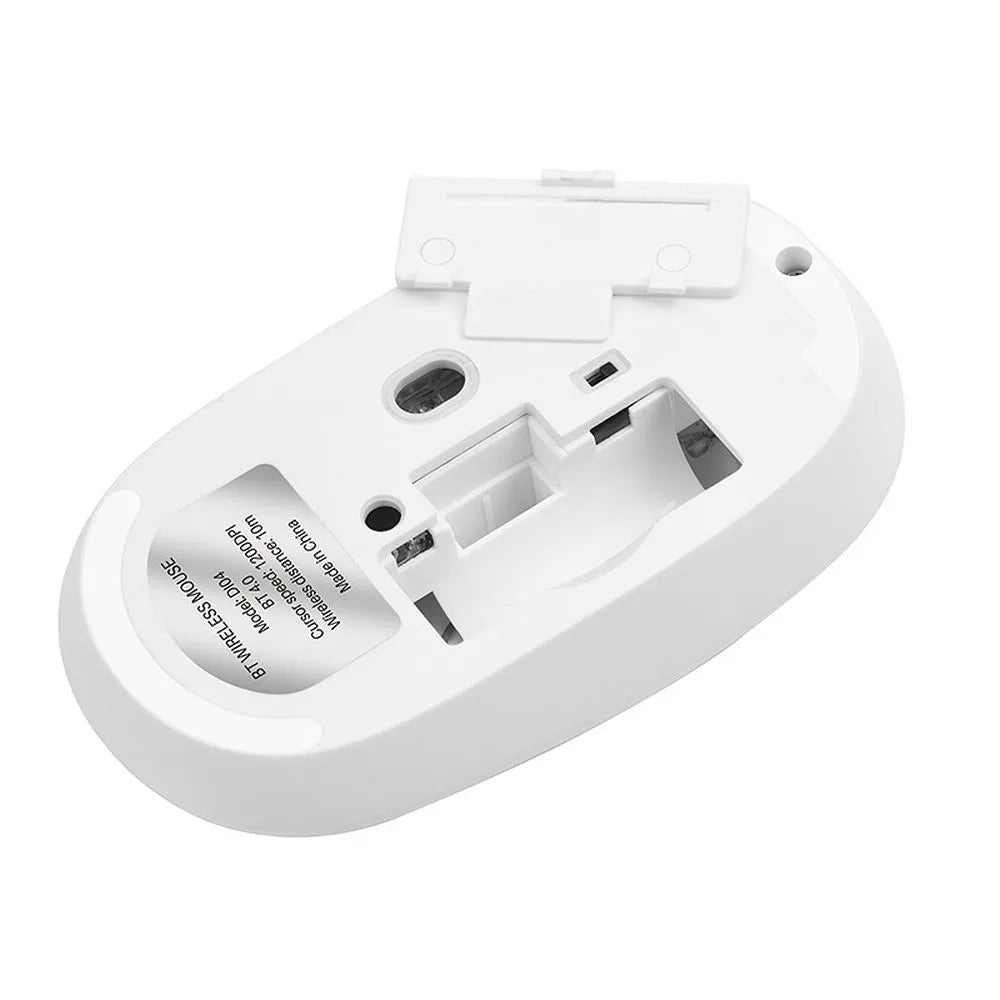 Mysz bezprzewodowa HOCO DI04, 1200DPI, BT / Wi-Fi, Biała