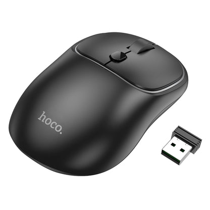 HOCO GM25 Wireless Mouse, 1600DPI, BT / Wi-Fi, Black