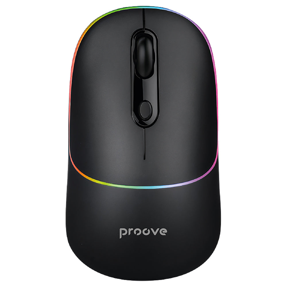 Mysz bezprzewodowa Proove Blink, RGB, 800DPI - 1600DPI, BT / Wi-Fi, Czarna WMBL00002001
