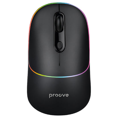 Mysz bezprzewodowa Proove Blink, RGB, 800DPI - 1600DPI, BT / Wi-Fi, Czarna WMBL00002001