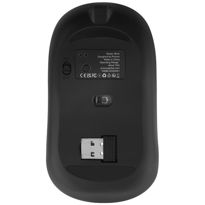 Mysz bezprzewodowa Proove Blink, RGB, 800DPI - 1600DPI, BT / Wi-Fi, Czarna WMBL00002001