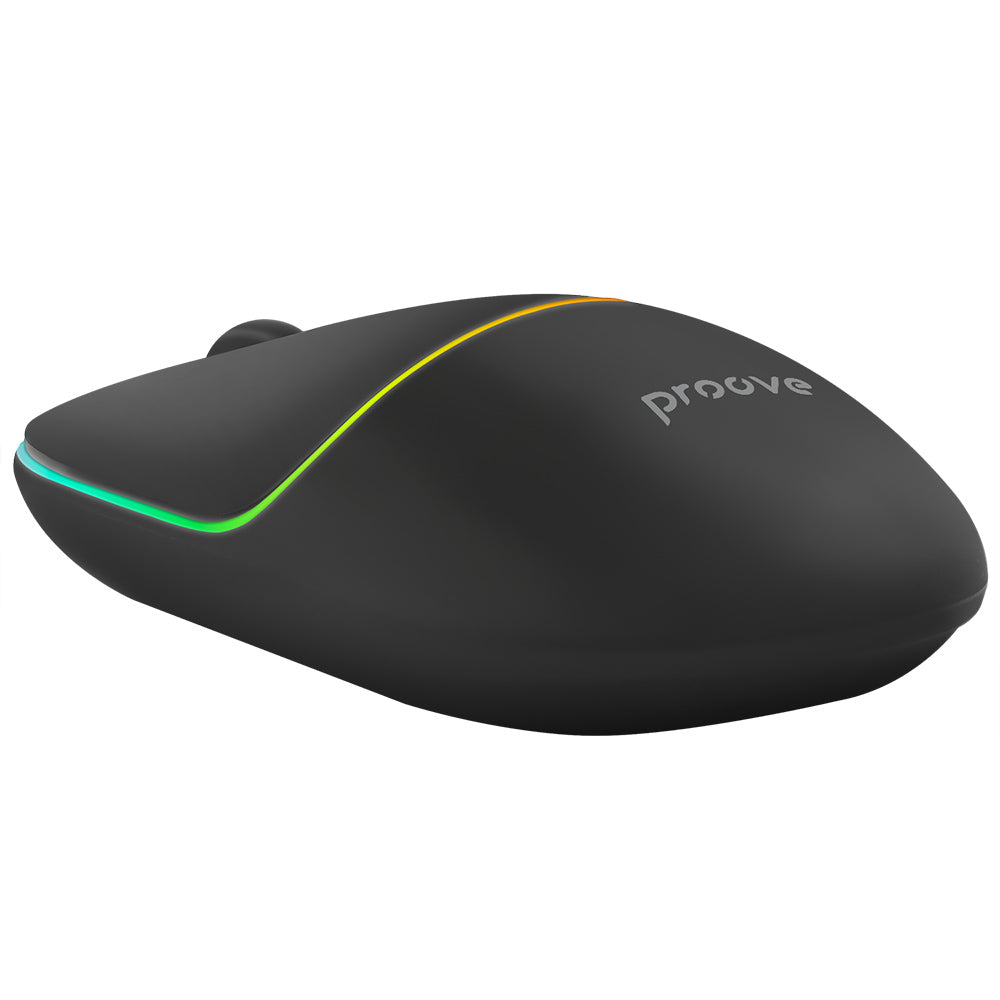 Mysz bezprzewodowa Proove Blink, RGB, 800DPI - 1600DPI, BT / Wi-Fi, Czarna WMBL00002001