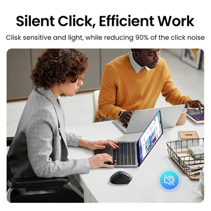 UGREEN M751 Wireless Mouse, 5000DPI, BT / Wi-Fi, Black