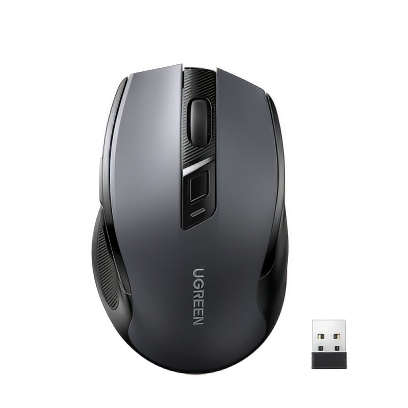 Mysz bezprzewodowa UGREEN MU006 (90855), 4000DPI, BT / Wi-Fi, Szara