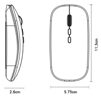 Wireless Mouse Yesido KB15, 800DPI - 1600DPI, Silver