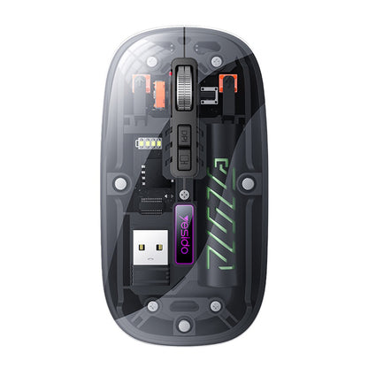 Mysz bezprzewodowa Yesido KB29, 800DPI - 1600DPI, BT / Wi-Fi, Czarna