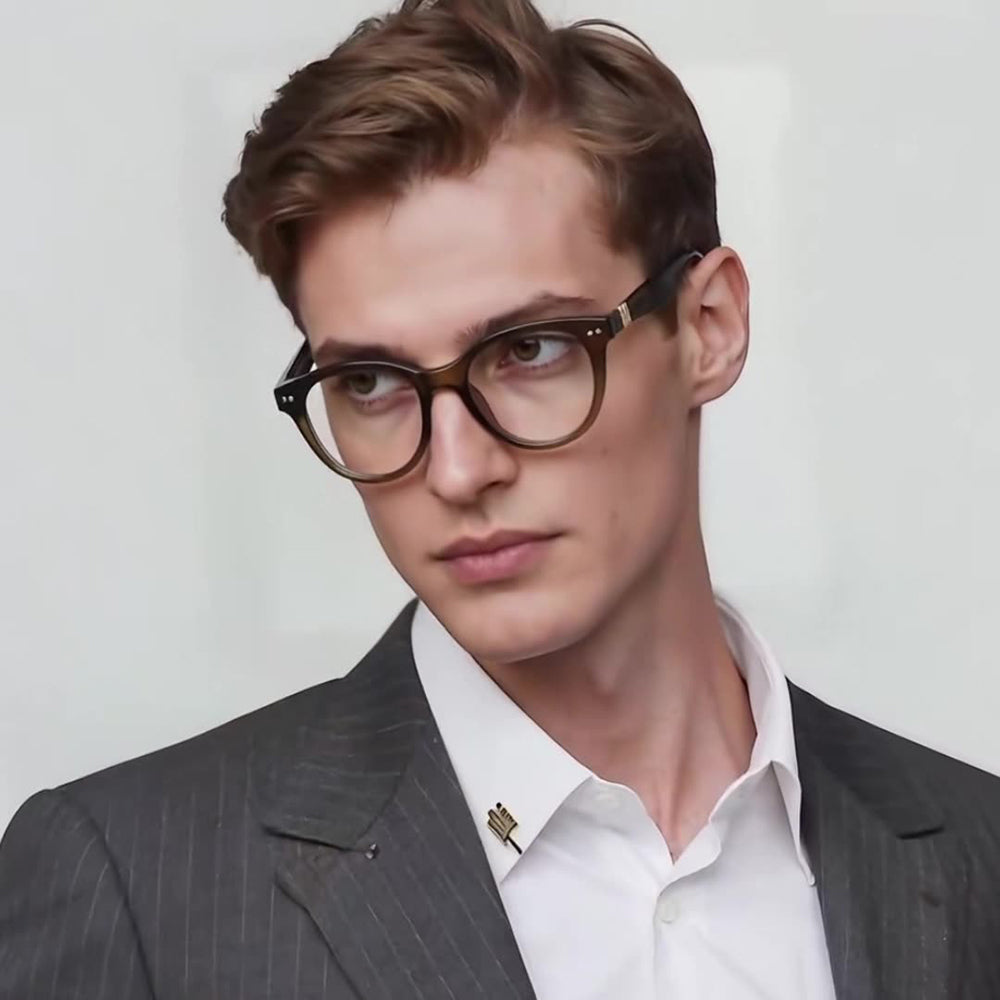 Okulary Komputerowe Męskie Techsuit 2231, Anti-Blue Light, Zielone