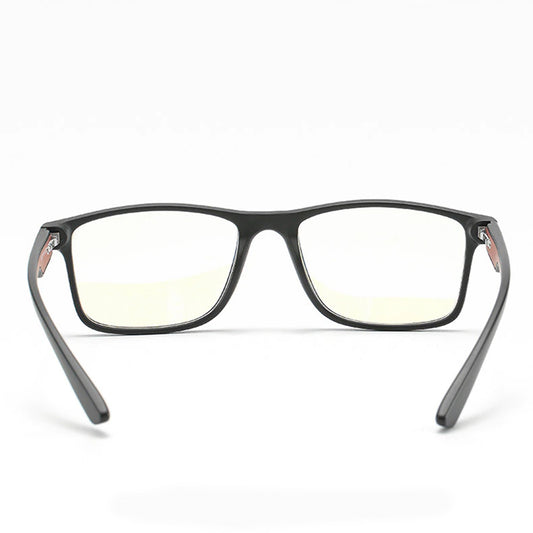 Okulary komputerowe męskie Techsuit F2388, antyniebieskie światło, czarno-czerwone