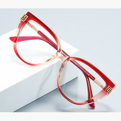 Okulary Komputerowe Damskie Techsuit 2259, Anti-Blue Light, Brązowe