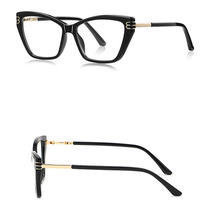 Okulary Komputerowe Damskie Techsuit 2262, Anti-Blue Light, Czarne