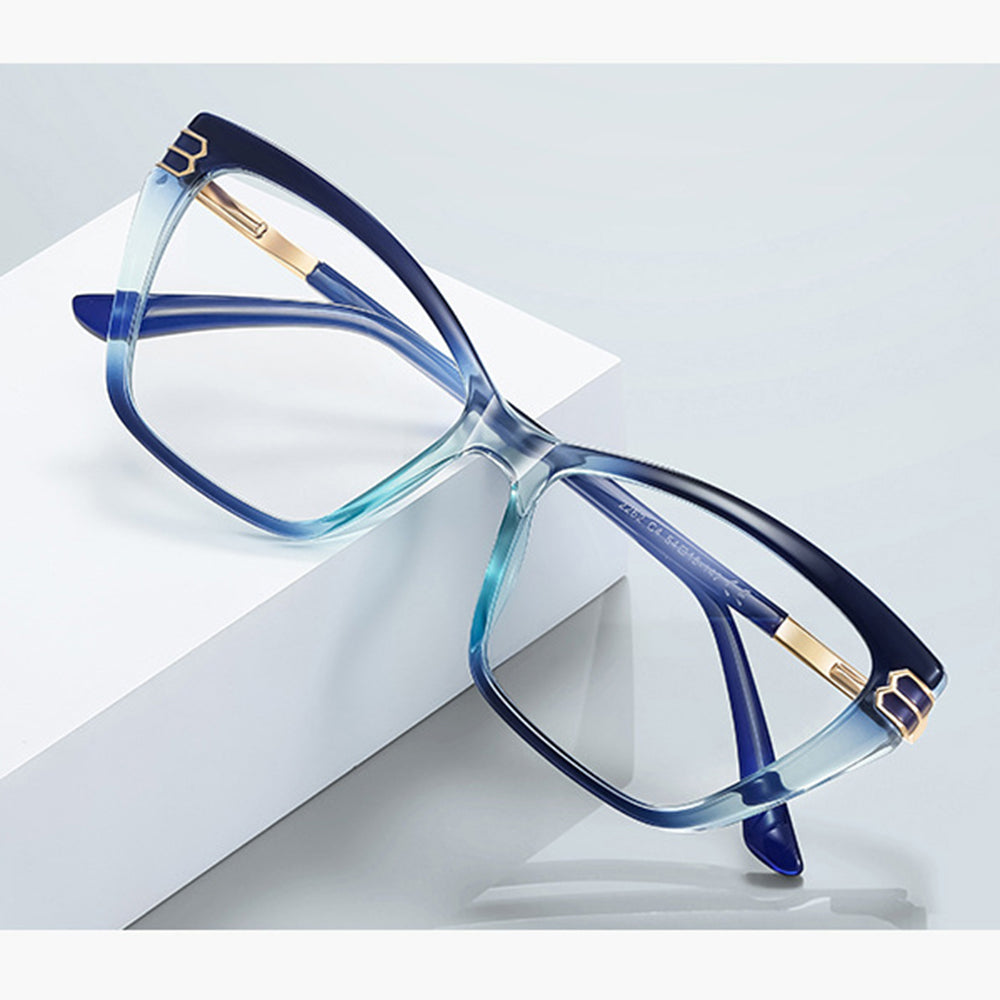 Okulary Komputerowe Damskie Techsuit 2262, Anti-Blue Light, Czarne