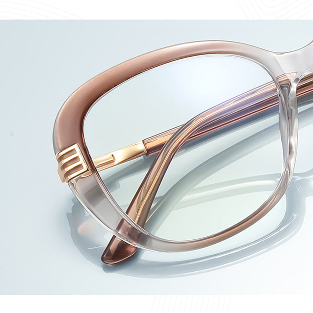 Okulary Komputerowe Damskie Techsuit 2265, Anti-Blue Light, Jasnobrązowe