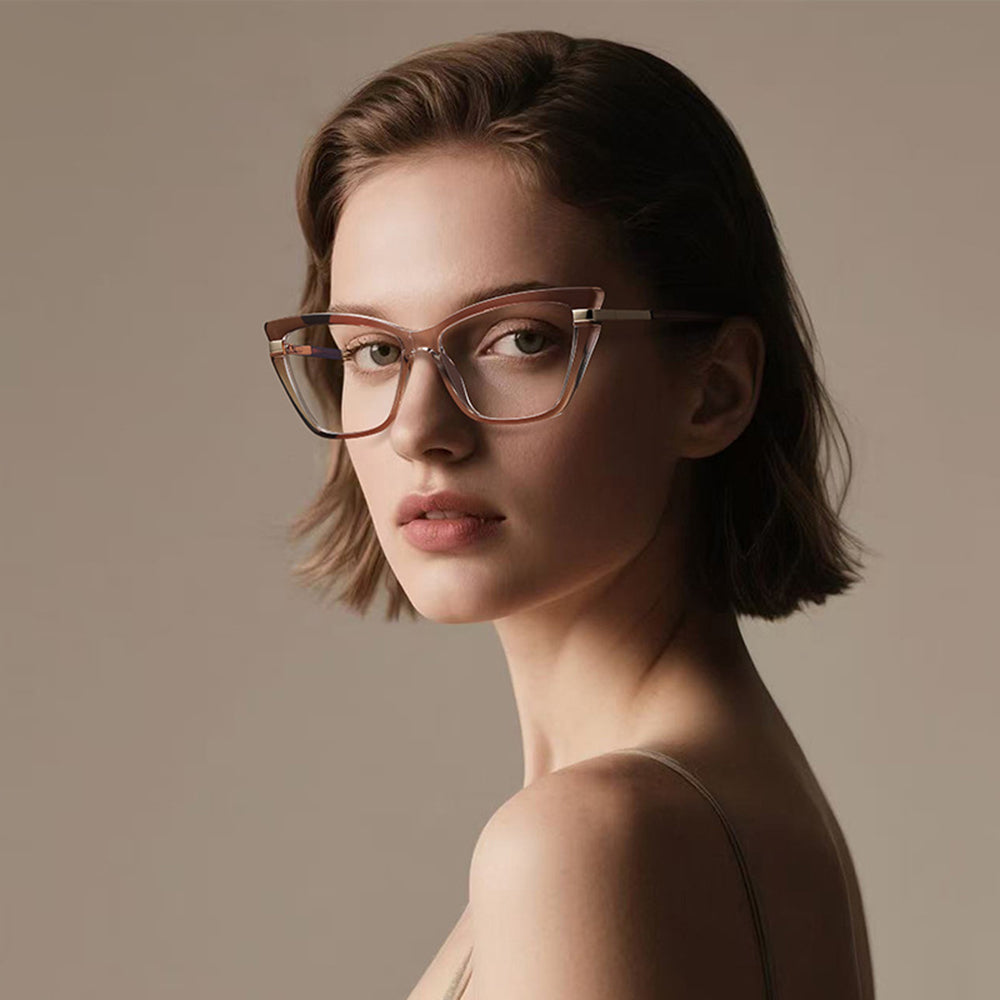 Okulary Komputerowe Damskie Techsuit 2271, Anti-Blue Light, Czarne