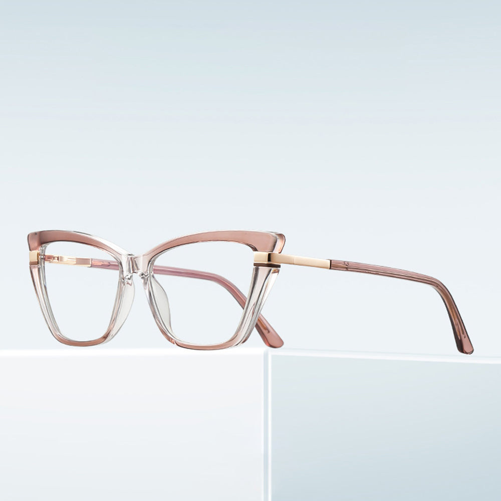 Okulary Komputerowe Damskie Techsuit 2271, Anti-Blue Light, Czarne