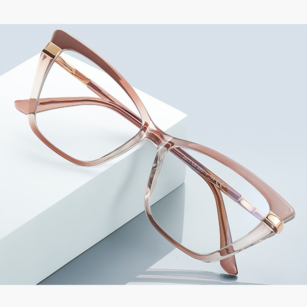 Okulary Komputerowe Damskie Techsuit 2271, Anti-Blue Light, Czarne