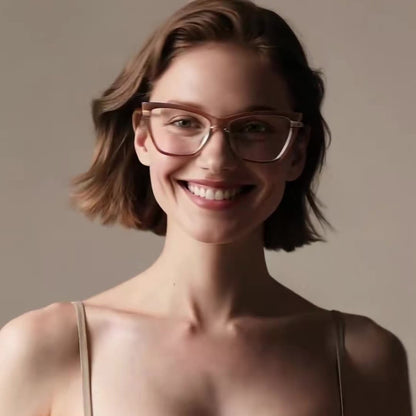 Okulary Komputerowe Damskie Techsuit 2271, Anti-Blue Light, Czarne