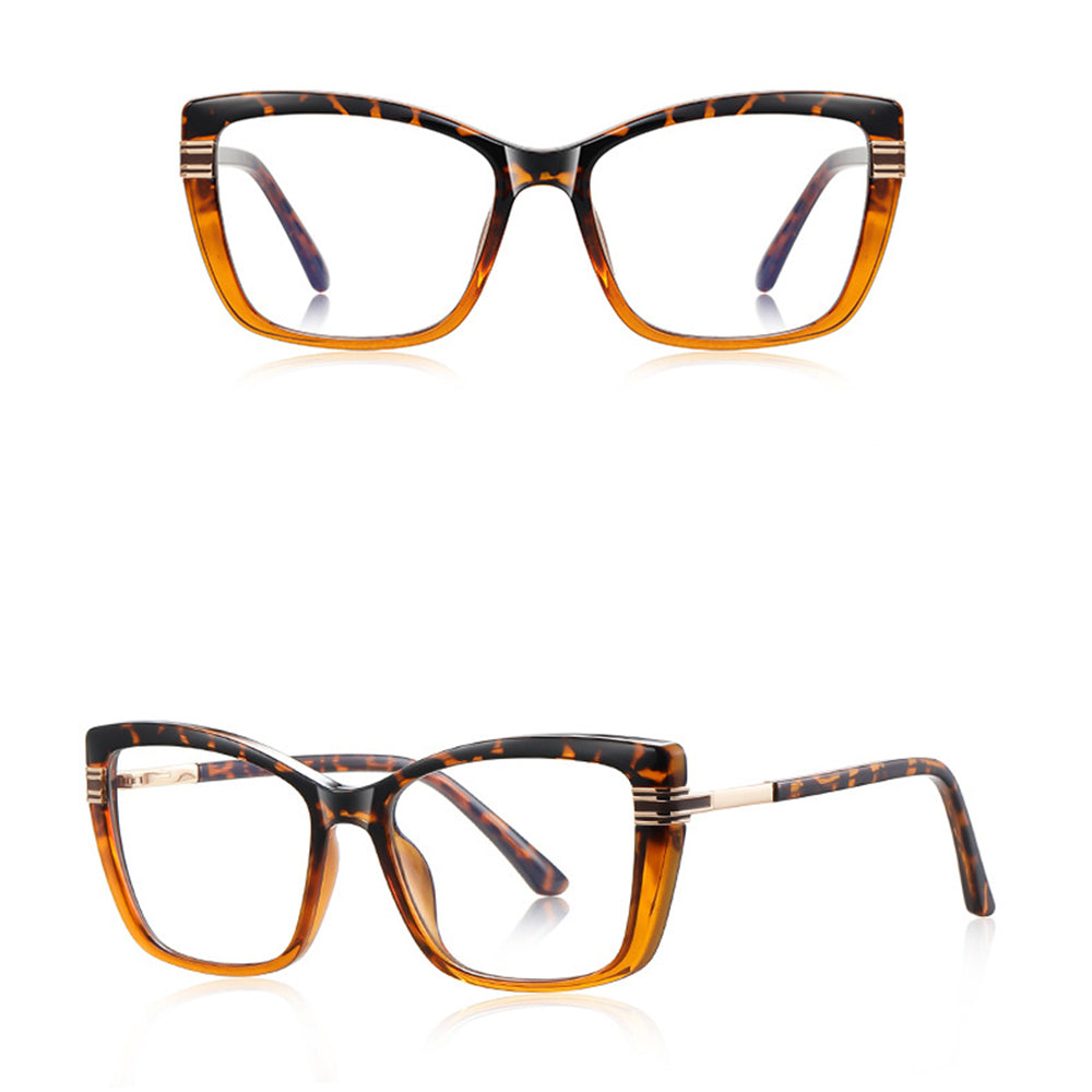 Okulary Komputerowe Damskie Techsuit 2273, Anti-Blue Light, Brązowe