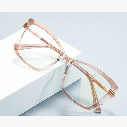 Okulary Komputerowe Damskie Techsuit 2273, Anti-Blue Light, Brązowe