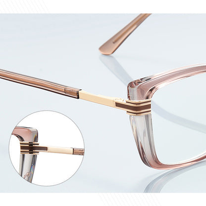 Okulary Komputerowe Damskie Techsuit 2273, Anti-Blue Light, Brązowe