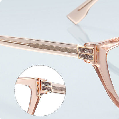 Okulary Komputerowe Damskie Techsuit 2279, Anti-Blue Light, Jasnobrązowe