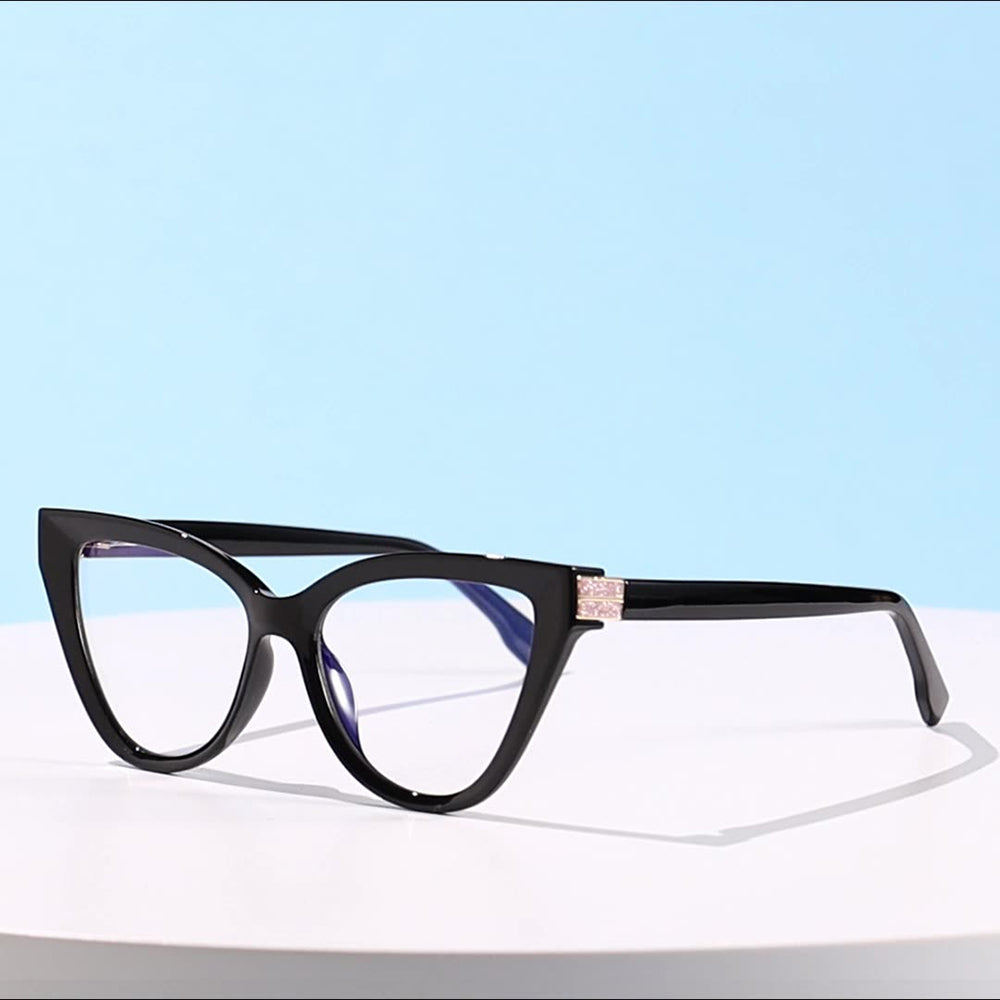 Okulary Komputerowe Damskie Techsuit 2279, Anti-Blue Light, Czarne