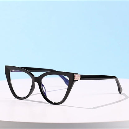 Okulary Komputerowe Damskie Techsuit 2279, Anti-Blue Light, Czarne