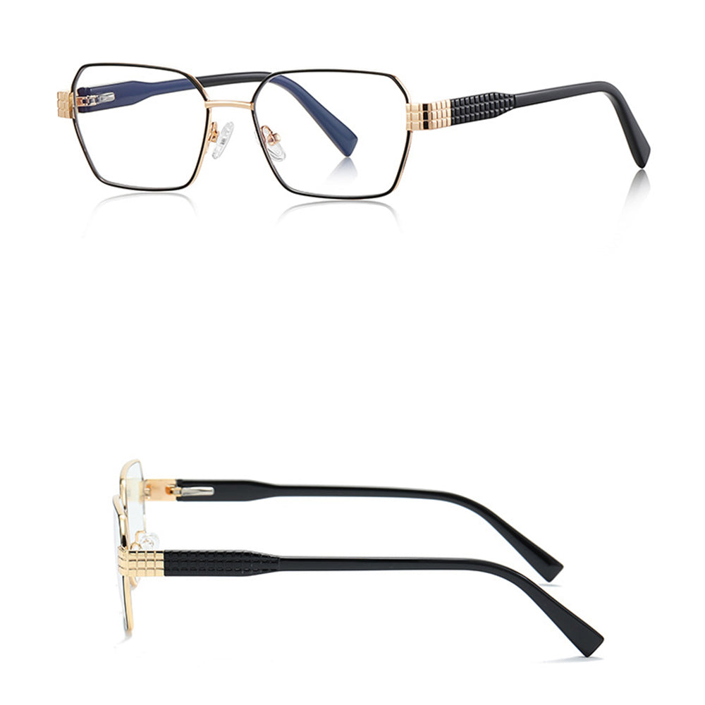 Okulary Komputerowe Damskie Techsuit 3161, Anti-Blue Light, Czarne