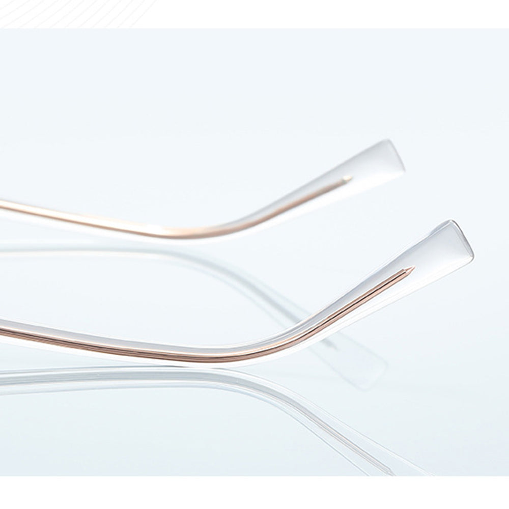 Okulary Komputerowe Damskie Techsuit 3161, Anti-Blue Light, Różowo-Złote